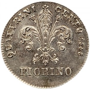 Florence, Leopoldo II, Fiorino 1858