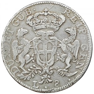 Genua, Biennale Dożów Republiki, faza III, 8 lirów 1793 r.