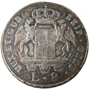 Genoa, Republic Biennial Doges Phase III, 8 Lire 1797