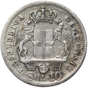Genoa, Genoese Republic, 10 Soldi 1814