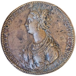 Gonzaga, Ippolita Gonzaga 1535-63, Bronze cast medal 1552