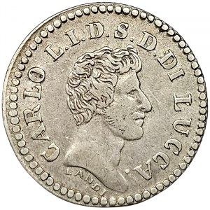 Lucca, Carlo Lodovico z Borbone, 10 Soldi 1838
