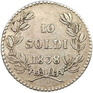 Lucca, Carlo Lodovico z Borbone, 10 Soldi 1838