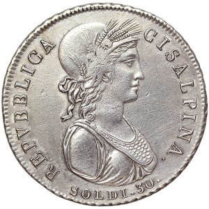 Cisalpine Republic, 30 Soldi 1800-1801