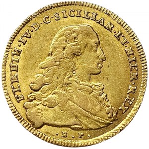 Naples, Ferdinando IV of Borbone 1st Period, 6 Ducati 1776