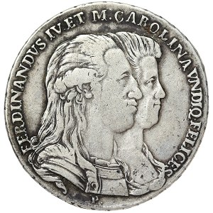 Naples, Ferdinando IV of Borbone 1st Period, Piastra da 120 Grana 1791