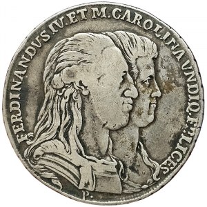 Naples, Ferdinando IV of Borbone 1st Period, Piastra da 120 Grana 1791