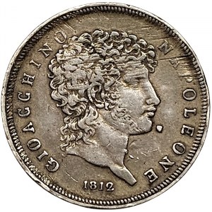 Naples, Gioacchino Napoleone, 1 Lira 1812