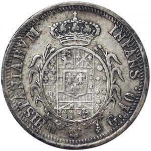 Naples, Ferdinando I of Borbone, Carlino da 10 Grana 1818
