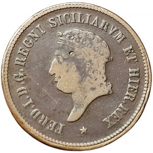 Naples, Ferdinando I of Borbone, 10 Tornesi 1819