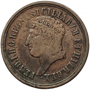 Naples, Ferdinando I of Borbone, 8 Tornesi 1817
