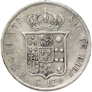 Neapol, Ferdinando II z Borbone, Piastra da 120 Grana 1854