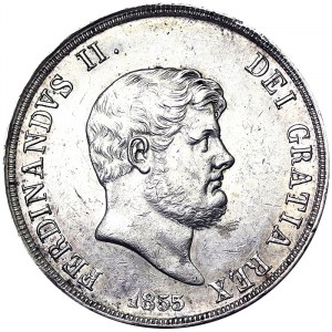 Neapol, Ferdinando II z Borbone, Piastra da 120 Grana 1855