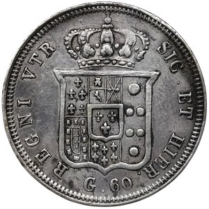 Naples, Ferdinando II of Borbone, 60 Grana 1838