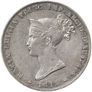 Parma, Maria Luigia of Austria, 5 Lire 1815, Milan