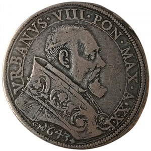 Papal State, Urbano VIII, Piastra 1643