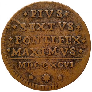 Pápežský štát, Pio VI, Bologna, 1/2 Baiocco 1796