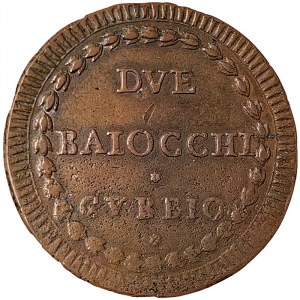 Papal State, Pio VI, Gubbio, 2 Baiocchi 1789