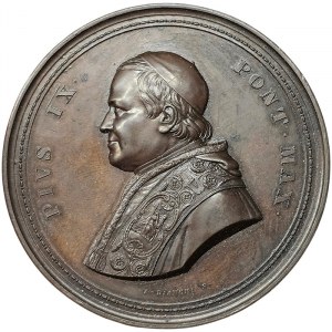 Papal State, Pio IX, Extraordinary Large format Medal 1861