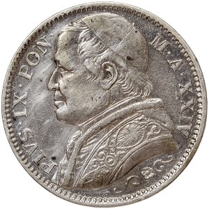 Papal State, Pio IX, 2 Lire 1869