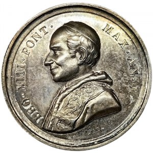 Papal State, Leone XIII, Medal 1888