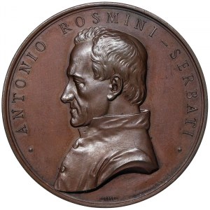 Rovereto, Seliger Antonio Rosmini 1797-1855, Medaille der Stadt Rovereto zum hundertsten Jahrestag seiner Geburt 1897
