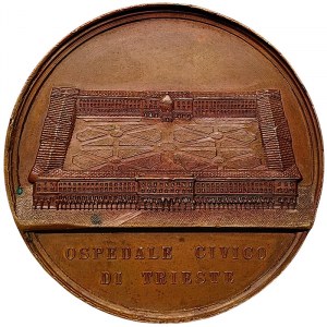 Austrian Trieste, Medal Opening of the Civic Hospital 1841