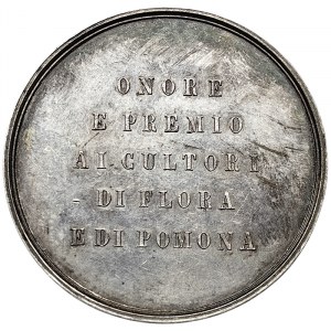 Austrian Trieste, Prize medal of the Littoral Horticultural Society 1858
