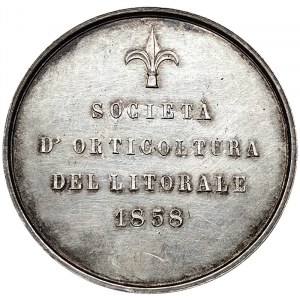 Austrian Trieste, Prize medal of the Littoral Horticultural Society 1858