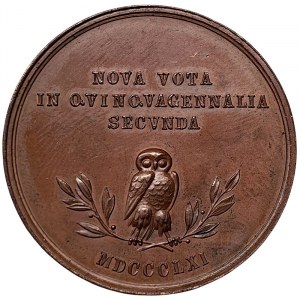 Österreichisches Triest, Medaille 50-jähriges Bestehen der Minerva-Gesellschaft 1861