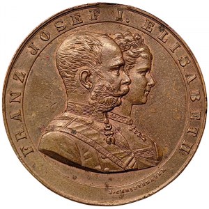 Austrian Trieste, Medal Visit of Franz Joseph and Elisabeth of Austria 1882
