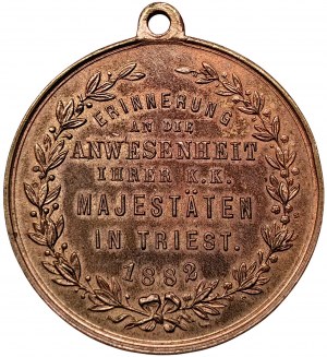 Trieste austriaca, visita medaglistica di Francesco Giuseppe ed Elisabetta d'Austria 1882