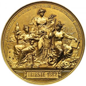 Austrian Trieste, Medal Austrian-Hungarian Agricultural and industrial Exhibition 1882