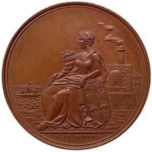 Rakúsky Terst, medaila Rakúsko-uhorská poľnohospodárska a priemyselná výstava 1882