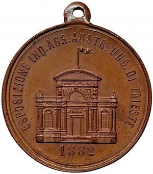 Austrian Trieste, Medal Austrian-Hungarian Agricultural and industrial Exhibition 1882