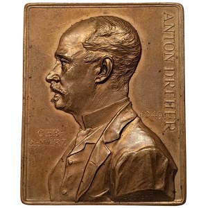Austrian Trieste, Medal with Anton Dreher for the performance of the Dreher brewery 1895