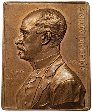 Austrian Trieste, Medal with Anton Dreher for the performance of the Dreher brewery 1895