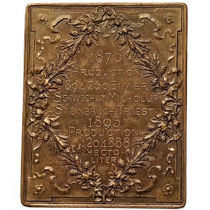 Austrian Trieste, Medal with Anton Dreher for the performance of the Dreher brewery 1895