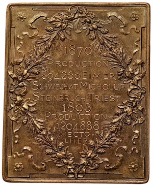 Austrian Trieste, Medal with Anton Dreher for the performance of the Dreher brewery 1895