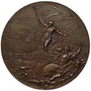 Austrian Trieste, Medal for the launch of the battleship Carlo VI 1898