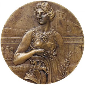 Rakouský Terst, medaile První sté výročí založení spolku Minerva v Terstu 1910