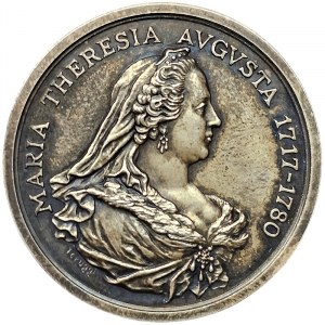 Austrian Trieste, Medal (Modern restrike) The city of Trieste for the 200th anniversary of the death of Maria Theresa 1980
