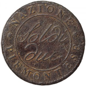 Subalpine Republic, 2 Soldi 1801