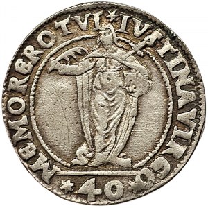 Venice, Alvise I Mocenigo, 40 Soldi con Santa Giustina n.d.