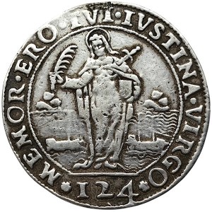 Venice, Pasquale Cicogna, Ducato con S.Giustina da 124 Soldi n.d.
