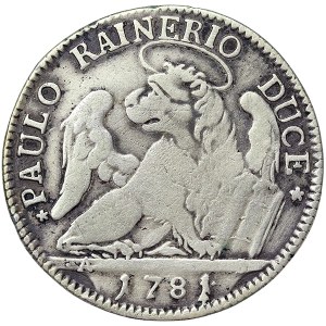 Venice, Paolo Renier, Quarto di Tallero per il Levante (Second type) 1781