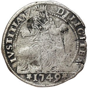 Venice, Anonymous coinage, Lirazza da 30 Soldi 1749