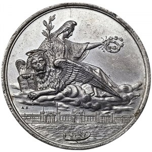 Venice, Umberto I, Medal National Art Exhibition in Venice 1887