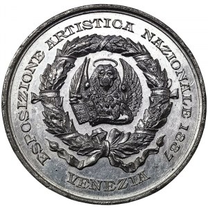 Venice, Umberto I, Medal National Art Exhibition in Venice 1887