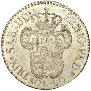 Royaume de Sardaigne, Vittorio Amedeo III, 20 Soldi 1795, Turin